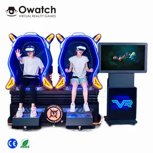 3rd Generation 9D Egg VR Cinema Chair 2 Seats Virtual Reality Simulator