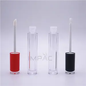 Transparent Cosmetic Lip Gloss Tubes With Wands Custom Logo Packaging