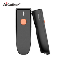 Fábrica OEM Mini Pocket Blue Tooth QR Lector de código de barras 1D 2D Escáner de código de barras USB inalámbrico portátil para almacén