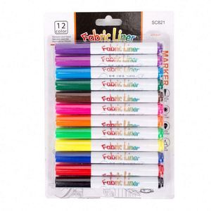 Marcadores Permanentes para Tela, Punta Fina, Seguros y No Tóxicos, Juego de 6, 8 o 12 Colores para Camisetas, Bolsas de Lona - Product Image 3