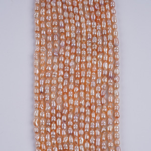 โปรโมชั่นพิเศษ ลูกปัดน้ำจืดธรรมชาติ 4-5 มม. สำหรับทำสร้อยคอ DIY แบบม้วน  ลูกปัดมุกกึ่งสำเร็จรูป สำหรับขายส่ง - Product Image 3