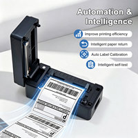 Imprimante d'étiquettes de codes-barres 4 pouces 110 mm pour l'impression en gros, imprimante d'étiquettes d'expédition et d'emballage 4x6