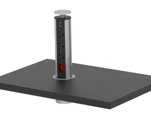Desktop 60mm 65mm UK US Hide-Power <strong>Pop</strong>-Up Station Desktop <strong>Pop</strong> up <strong>Socket</strong> - Product Image 2