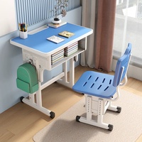 Ensemble table et chaise réglables pour enfants d'école primaire, fournisseur chinois de haute qualité, table d'étude en métal