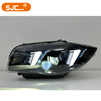 Nouveau Phare SJC pour BMW Série 1 E82 E87 2007-2011, Feux à LED avec Feux de Jour Jaunes et Blancs, Double Couleur, Prêt à l'Emploi