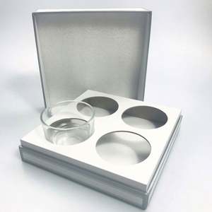 Custom Eco-Friendly Recyclable Matte <b>Gold</b> <b>Foil</b> Candle Boxes Durable Glossy UV Coating Embossing 4 Size Options Paperboard - Product Image 2