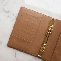 Ensemble de carnets de notes en cuir PU de haute qualité, format A5, pour usage quotidien, pour les affaires et les étudiants, agenda, carnet à feuilles mobiles