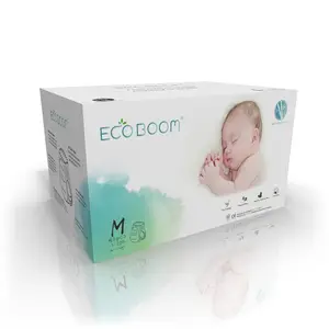 ECO BOOM Bamboo Biodegradable Breathable Disposable Ecological Cloth Baby Diaper Pants Of Russia