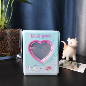 Mini álbum <span class=keywords><strong>de</strong></span> <span class=keywords><strong>fotos</strong></span> <span class=keywords><strong>de</strong></span> PVC en forma <span class=keywords><strong>de</strong></span> corazón <span class=keywords><strong>de</strong></span> 3 pulgadas (al por mayor) - Libro <span class=keywords><strong>de</strong></span> almacenamiento duradero e impermeable para tarjetas fotográficas <span class=keywords><strong>de</strong></span> ídolos <span class=keywords><strong>de</strong></span> K-pop y tarjetas coleccionables - Product Image 4
