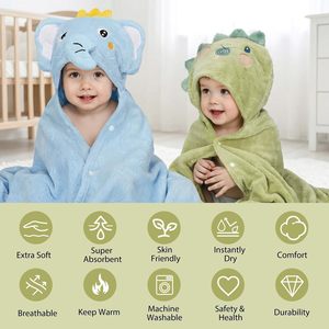 <span class=keywords><strong>Serviette</strong></span> de bain 27,5"X55" unisexe pour bébé, ultra absorbante, douce, ensemble de serviettes de douche pour enfants, cadeau pour bébés, nourrissons, nouveau-nés, essentiel - Product Image 4