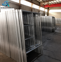 Système d'échafaudage en H galvanisé à chaud de fabrication chinoise avec porte de passage en maçonnerie, stable et durable pour la construction