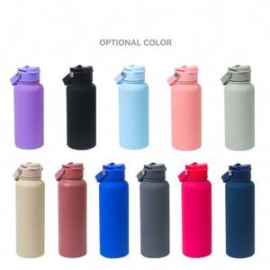 Logo personnalisé Bouteille à vide isolée à double paroi en acier inoxydable 1L Bouteilles d'eau de sport à revêtement en poudre de 32oz - Product Image 3