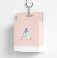 Impression de boîtes personnalisées, petite boîte en carton avec crochet, boîte de présentation murale pour la vente au détail et l'emballage cosmétique