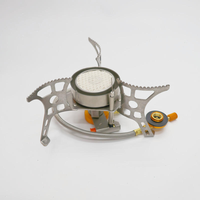 Vente en gros - Réchaud à gaz butane automatique portable en acier inoxydable, dispositif d'allumage, cuisinière pliable pour voiture, hôtel, garage