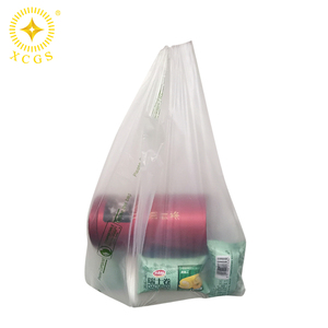 Sacs 100% biodégradables, sacs de courses réutilisables pour supermarchés, sacs en T-shirt compostables - Product Image 4