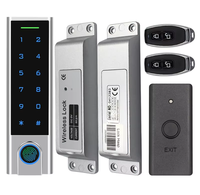 Lecteur de clavier sans fil pour porte, étanche IP65, alimenté par batterie, 125KHz EM, biométrique, empreinte digitale, mot de passe, RFID, déverrouillage par télécommande