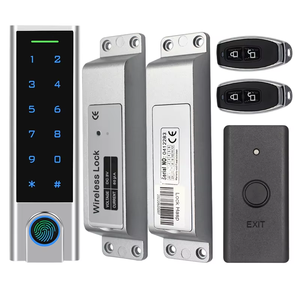 Kit de Control de Acceso para Puerta con Lector de Teclado Inalámbrico, Desbloqueo por Control Remoto RFID, Contraseña y Huella Dactilar Biométrica EM de 125KHz, IP65 - Product Image 1