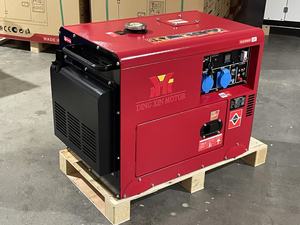 Xách tay 1/3 giai đoạn Máy phát điện diesel 7kW 8KVA 6500 Wát im lặng loại làm mát bằng không khí sử dụng nhà 8KVA 380V 110V đánh giá điện áp 50/60Hz DC - Product Image 3