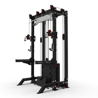 POWERMAN - Máquina de Gimnasio Multifuncional con Sistema de Poleas y Cables, Power Rack Smith, la Más Nueva del Mercado