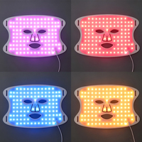 Masque facial LED Photon et appareil de luminothérapie pour le cou, 864 LED, équipement de beauté facial rechargeable, fabricant OEM