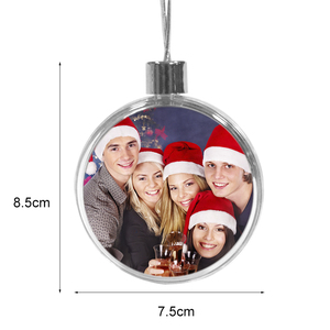 Topjlh Thăng Hoa Khoảng Trống Ảnh Trang Trí Giáng Sinh Cây Treo Trang Trí DIY Nhựa Ảnh Đồ Trang Trí Trẻ Em Cho Xmas Ngày Valentine - Product Image 1