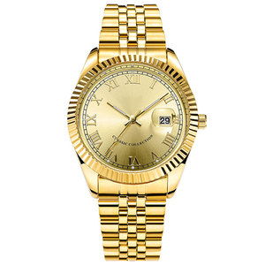 Nouveau produit 2022 montre à <span class=keywords><strong>lunette</strong></span> Unique avec calendrier grossissant montre à Quartz lumineuse de haute qualité cadeau d'affaires montre-bracelet Relojes - Product Image 1