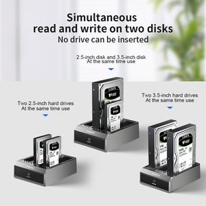FIDECO Ổ Cắm Ổ Đĩa Cứng Sata Ide 3 Bay Usb 3.0 Ổ Cắm <span class=keywords><strong>Hdd</strong></span> Ide 2.5 3.5 Sata Bản Sao - Product Image 6