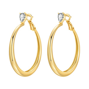 Boucles d'oreilles en zircon en forme de goutte d'eau, minimalistes et inaltérables, originales, tendance et polyvalentes - Product Image 1