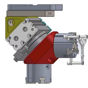 แขนหุ่นยนต์นิวเมติก TJCQD หมุนได้ 180 องศา พร้อมกระบอกจับยึดแบบกลับด้าน รุ่น R ชุดสมบูรณ์ 32 2 สามขาจับ RMT - Product Image 1