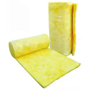 干式墙保温用隔音保温材料黄色高密度玻璃棉