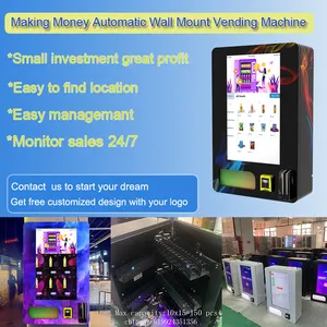 Quiosque de máquina de venda automática de parede com tela de toque de 32 "quiosque pequeno personalizado para venda por atacado