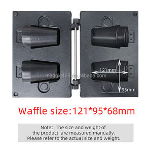 เครื่องทำวาฟเฟิลอัตโนมัติ, 110V 220V เครื่องทำวาฟเฟิลไอศครีมการ์ตูนลิงทำวาฟเฟิล - Product Image 3