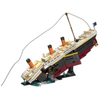 PANDAS 2288 pièces Ensemble de briques 3D Titan, modèle de bateau de croisière Titanic, jouet de construction DIY pour enfants de 5 à 7 ans et adultes