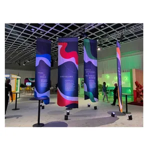 Custom Printed Advertising Banner Outdoor Indoor Hanging Ceiling Fabric Banners Fence Polyester Event Business Banner