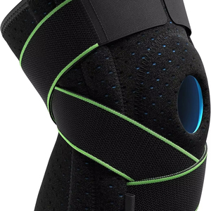 Genouillère personnalisable avec stabilisateurs latéraux Coussinets en gel pour rotule Spandex Néoprène Nylon pour le soutien et la protection pendant le rampement - Product Image 1