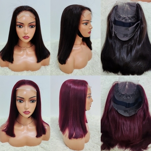 Letsfly วิกผมตรงเรียบเนียน Kim K 2x6ลูกไม้ปิดผมบ๊อบ99J 8-14นิ้ว4 # ผมมนุษย์ธรรมชาติขายส่งจากโรงงาน12A - Product Image 6