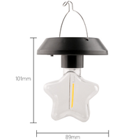 Lampes suspendues solaires en forme d'étoile, IP44, étanches, LED automatiques, télécommande, certifiées CE, pour le camping en plein air, les tentes