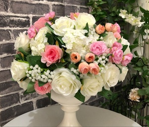 Accessoires de décoration de mariage boule de fleurs rose arc de fleurs Usher et colonne romaine pour célébrations décoration d'intérieur pour la fête des mères - Product Image 1