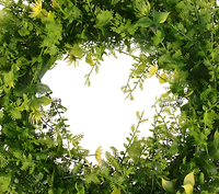 Vente en gros de guirlande suspendue de haute qualité plante artificielle herbe fleur artificielle pour la décoration de porte de maison décoration intérieure extérieure