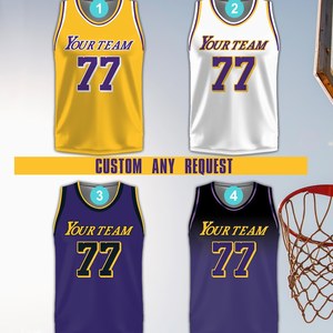 Individuelles Team-Namen-Nummer-Logo, <span class=keywords><strong>Basketball</strong></span>-Trikot-Team, Spieltags-Outfit, Maßgeschneidertes <span class=keywords><strong>Basketball</strong></span>-Trikot für <span class=keywords><strong>Basketball</strong></span>-Fans, Liebhaber und Spieler - Product Image 3