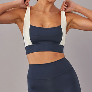 Reggiseno Sportivo OEM Personalizzato con Blocchi di Colore, Cinturino Posteriore Regolabile e Alto Supporto per Donne - Product Image 3