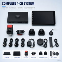 YQ-11 4CH 4G Android MDVR Écran tactile 10 pouces étanche IP67 WIFI BT ADAS DMS Clouder Gestion de flotte Garantie 1 an