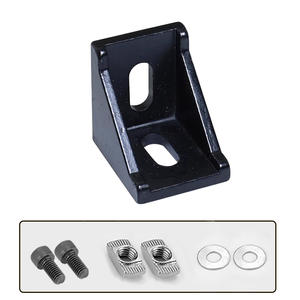 Tiêu chuẩn Châu Âu 3030 <span class=keywords><strong>c</strong></span>ông nghiệp nhôm hồ sơ gó<span class=keywords><strong>c</strong></span> bên phải 90 độ nối với tam giá<span class=keywords><strong>c</strong></span> khung phụ kiện - Product Image 3