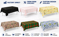 Nappe jetable en PEVA imperméable, pliable, carrée, personnalisable, en plastique, la plus vendue, pour la maison, fabriquée en Chine