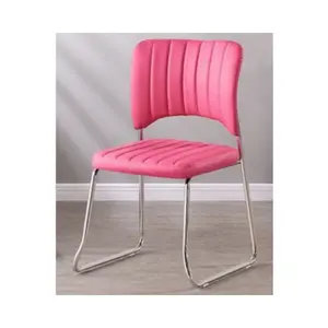 Mobilya fabrikası özel pembe deri sandalyeler toplantı odası için sıcak satış modern konferans koltukları otel veya ofis odası için kullanılan