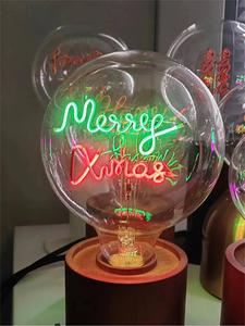 E40 cơ sở A68 Edison Loại tim tình yêu cầu vồng Battery Powered sạc không dây USB ánh sáng bóng đèn cho trang trí - Product Image 4