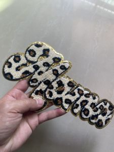 Nuevo producto Getteli Gold Edged MAMA Toalla Bordado Planchado Parche Chaqueta Ropa Bordado Parche - Product Image 2