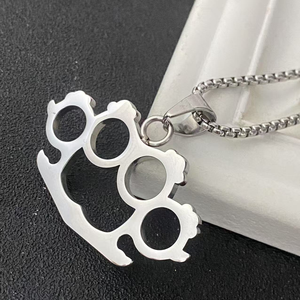 <span class=keywords><strong>Collier</strong></span> pendentif chaîne de poignet en acier inoxydable pour motard, haute qualité, couleur acier, bijoux pour homme, cadeau - Product Image 3