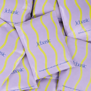 Sacs d'expédition en polyéthylène imprimés, écologiques, de couleur violette, personnalisés, en LDPE co-extrudé, enveloppes, sacs postaux pour vêtements - Product Image 1