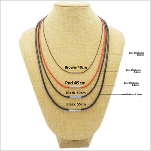 <span class=keywords><strong>Collana</strong></span> in Pelle <span class=keywords><strong>Intrecciata</strong></span> Nera/Rossa/Caffè con Chiusura Sicura in Acciaio Inossidabile Argento, Gioielli Raffinati - Product Image 4